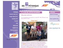 Tablet Screenshot of ibc-office-petanque.com